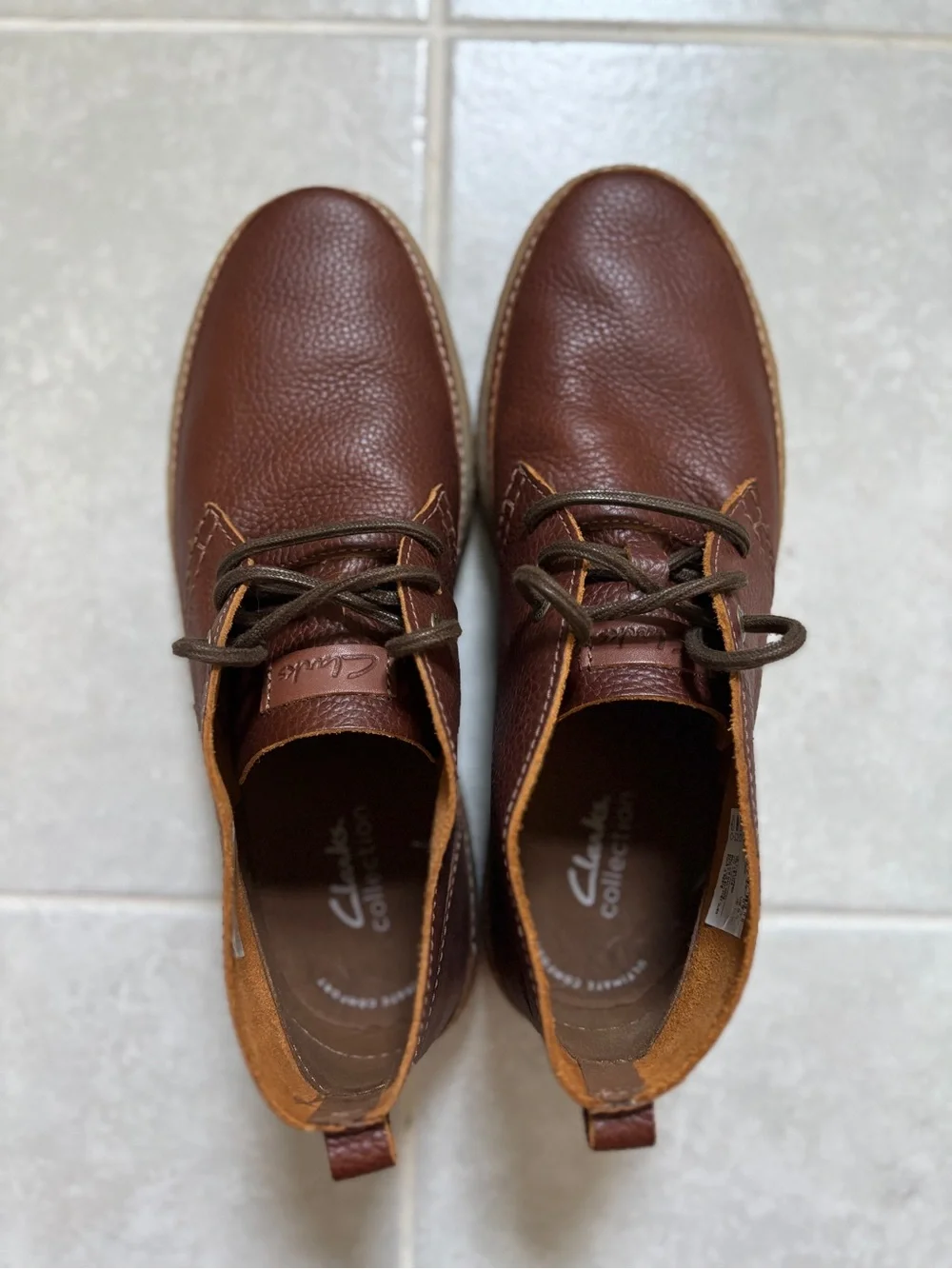 Clarks Men’s Brown Leather Chukka Boots